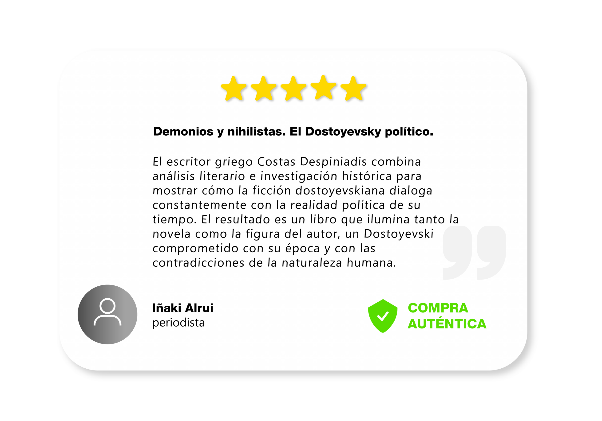 Opinión del libro Demonios y nihilistas.